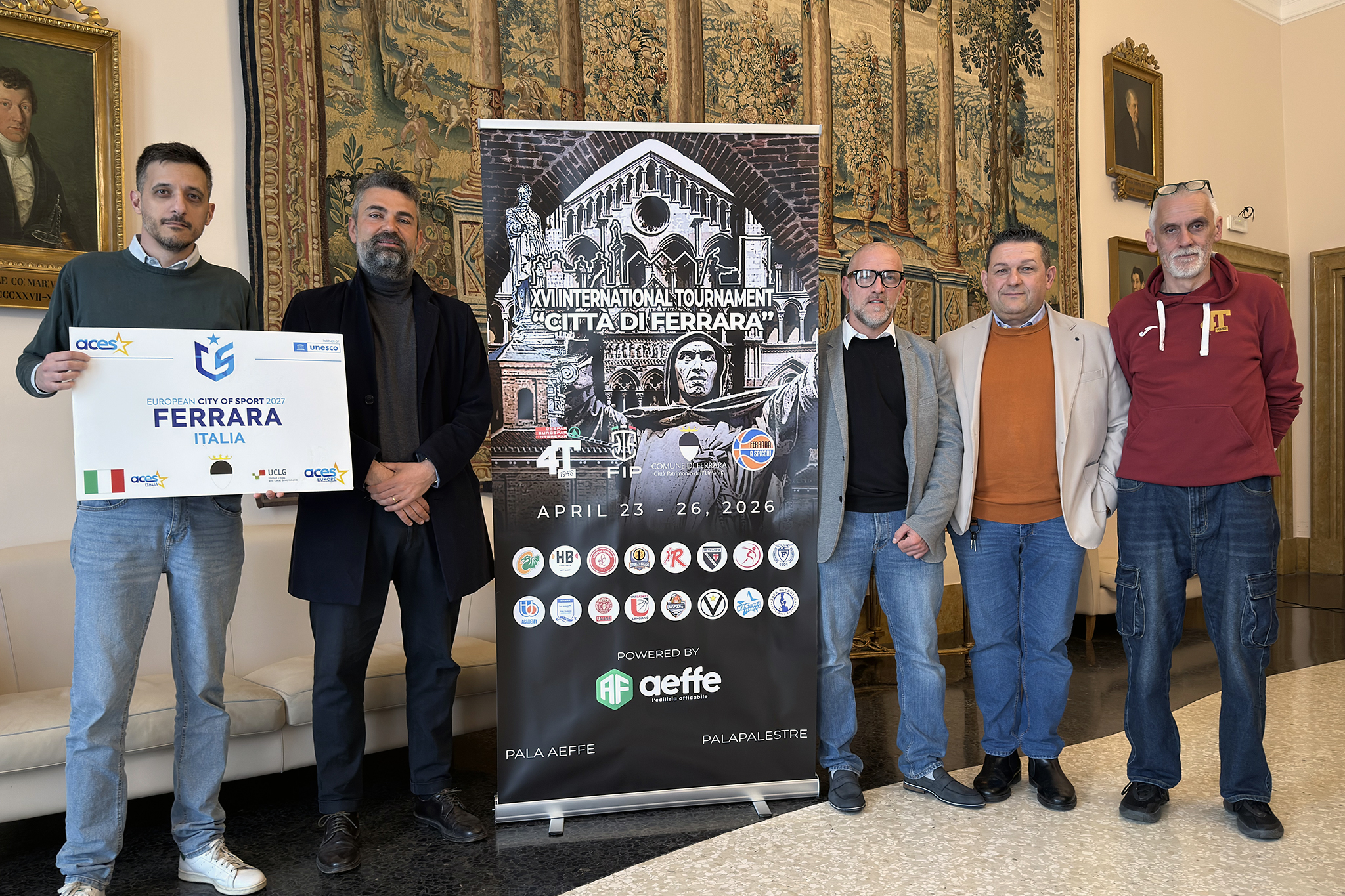 XVI International Tournament “Città di Ferrara”: tolti i veli del torneo Under 13 alla Sala degli Arazzi