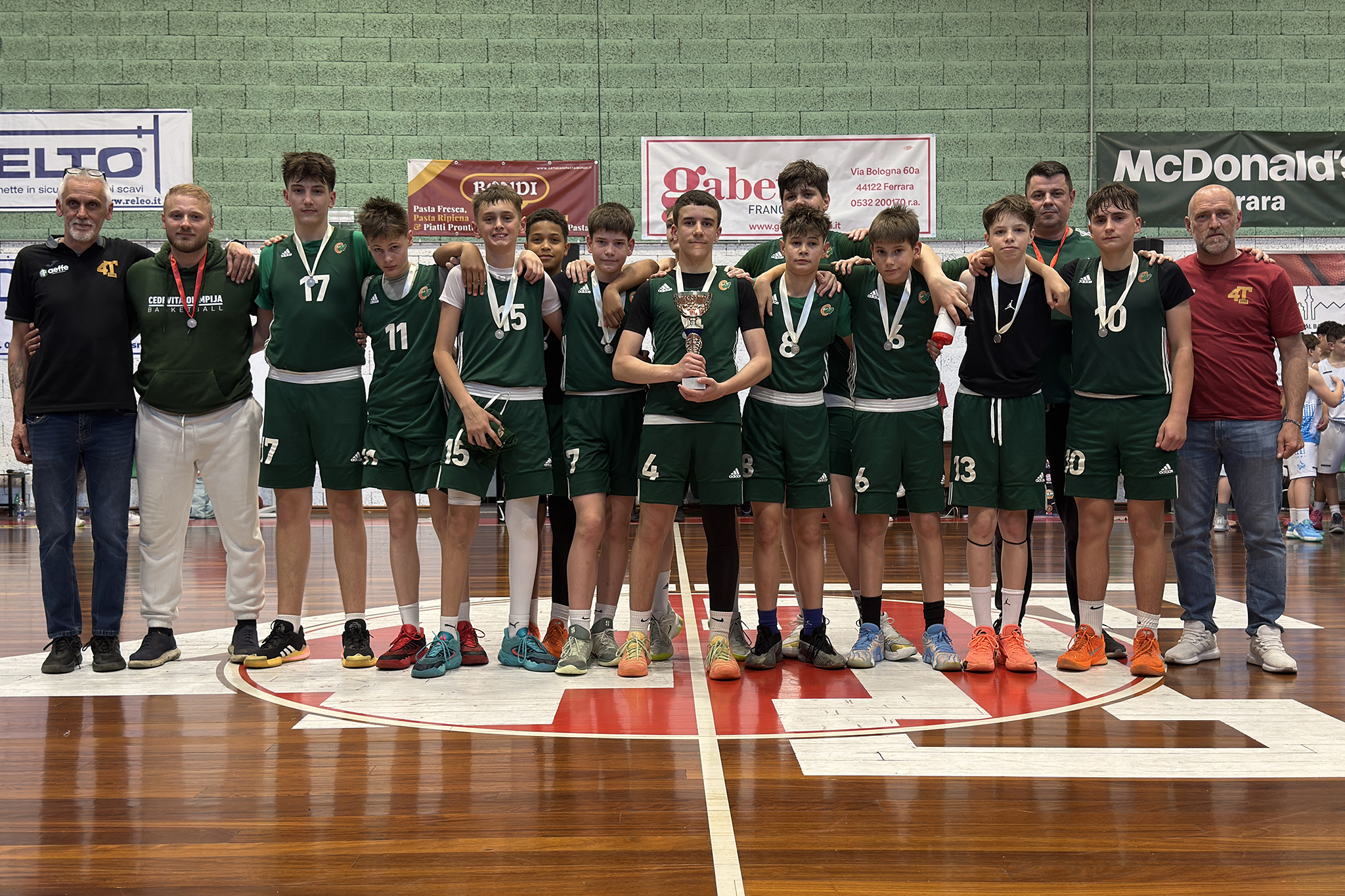 La Cedevita Olimpija di Lubiana, quarta in classifica