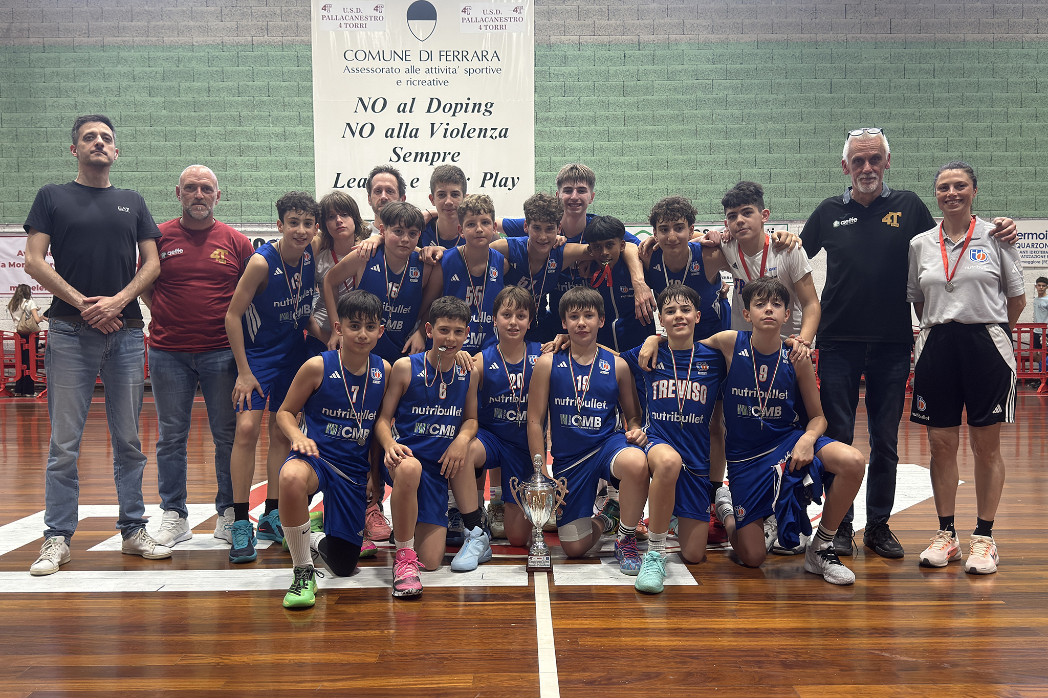 Treviso Basket Academy conquista il XVI International Tournament “Città di Ferrara”